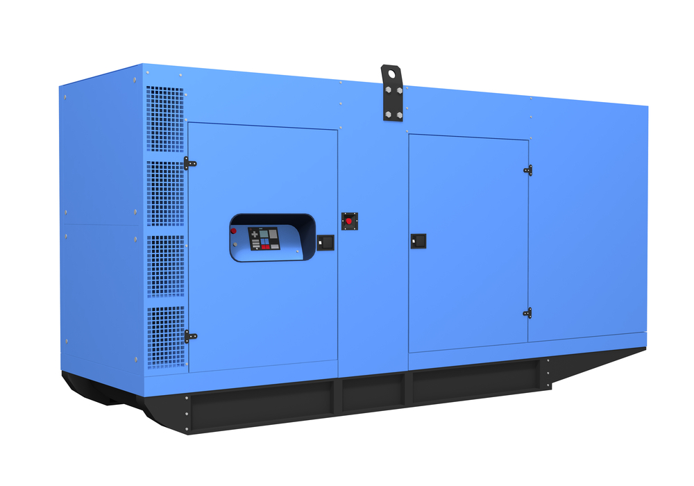 Blue diesel generator