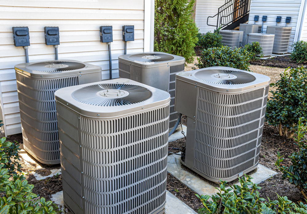 HVAC units outside of a home