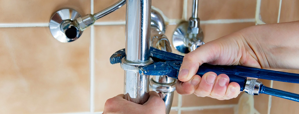 Repairing leak under sink